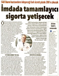 İmdada Tamamlayıcı Sigorta Yetişecek