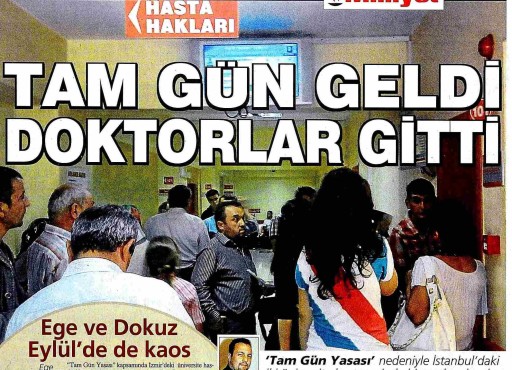 Milliyet – Tam Gün Geldi Doktorlar Gitti 01.10.2011